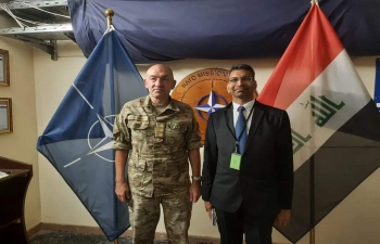 Ambassador Prashant Pise  visited NATO Mission in Baghdad and met Leiutenant General H.E. Michael Lollesgaard, Commanding General NATO Mission Iraq and H.E. Laetitia Van Asch, Ambassador NATO Mission Iraq on 02 December 2021